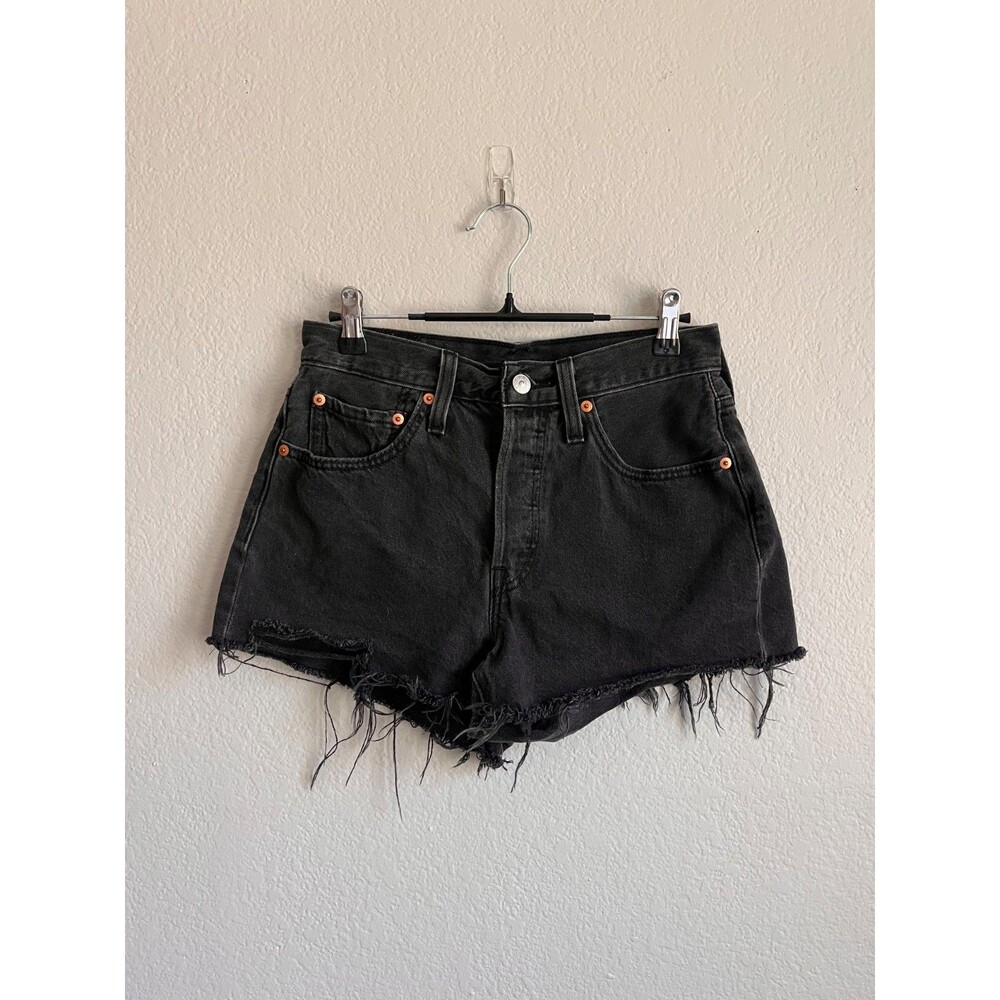Levi's Women's 501 Cut-Off Shorts in Lunar Black Size 26